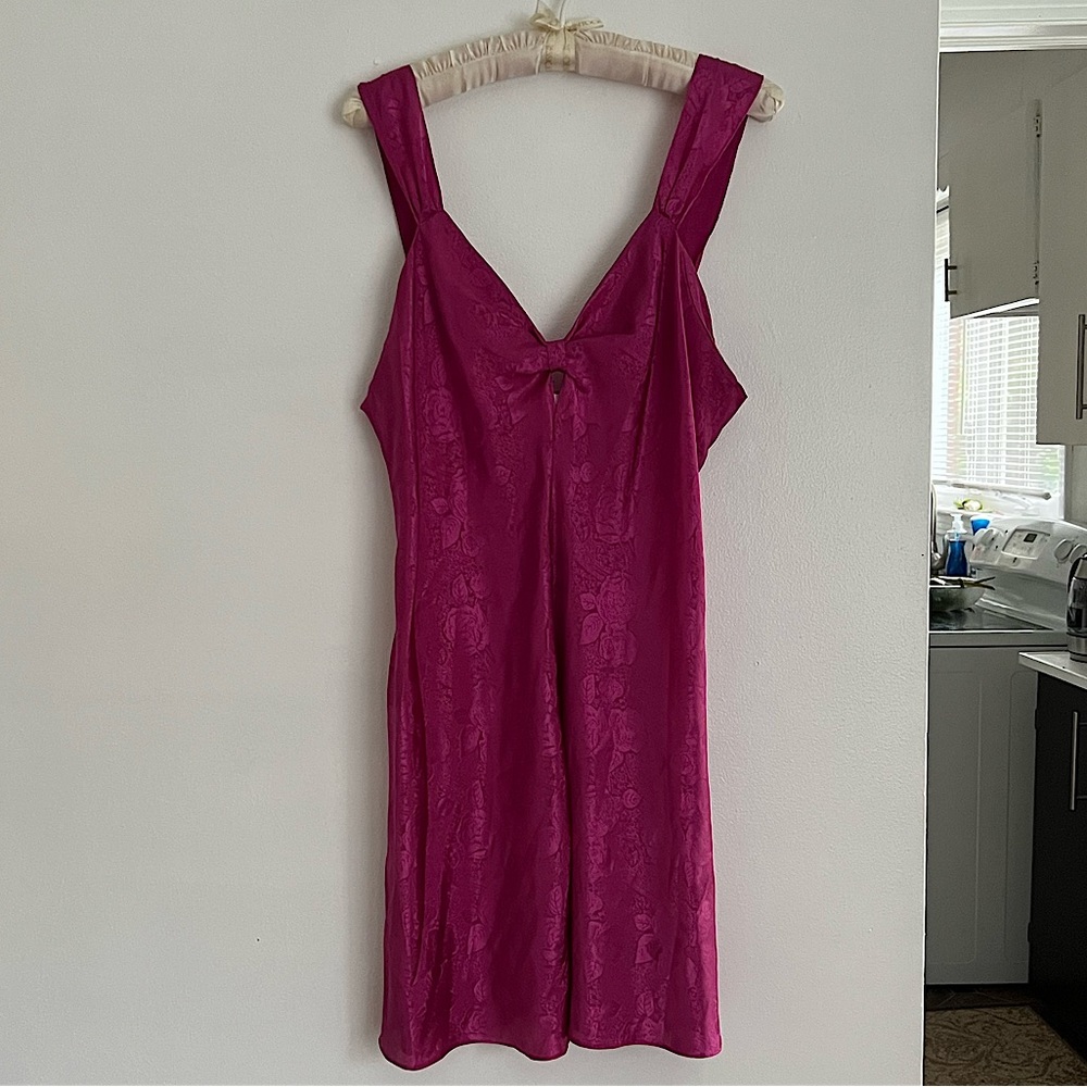Vintage satin pink/purple mini dress